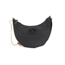 Valentino Vlogo Mini Leather Hobo Black Bag