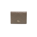 Gucci GG Marmont Card Case Wallet Beige 466492