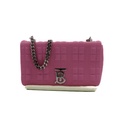 Burberry TB Leather Chain Shoulder Bag Pink