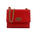 Balenciaga Vivid Red Reptile Embossed Patent Leather Bag