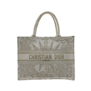 Christian Dior Canvas Embroidered Medium Rêve d'Infini Book Tote Gold