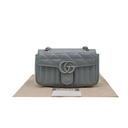 Gucci GG Marmont Matelasse Small Grey Bag 446744