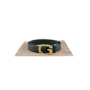 Gucci Thin Belt With G Buckle 655566 In Size 80 32