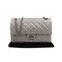 Chanel Metallic Aged Calfskin 2.55 Reissue 225 Flap Silver