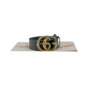 Gucci  Faded Calfskin Snake Double G 458949 In Size 90 36