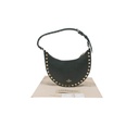 Valentino Garavani Rockstud Mini Moon Leather Bag Black