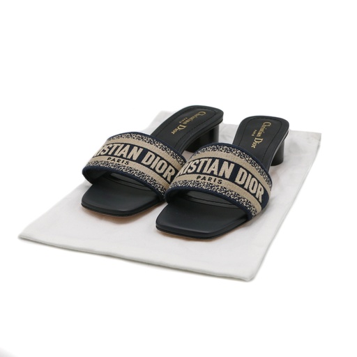 【シンプル＆エレガント♡】Dior D-Club スライド D-Club Slide Black Calfskin | DIOR