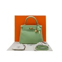 Hermes 25 Evercolor Kelly Retourne Vert Criquet Year 2024