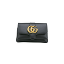 Gucci Vitello Palmellato Lux Small Arli Flap Shoulder Bag Black