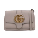 Gucci Vitello Palmellato Lux Small Arli Flap Shoulder Bag White