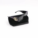 Gucci Rectangular Frame Sunglasses Black and Blue GG1425S
