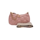 Gucci Gucci GG Matelassé Handbag Leather Pink 735049