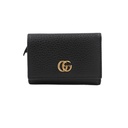 Gucci GG Marmont 644407 Leather Compact Wallet Black