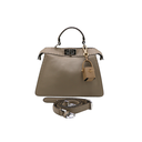 Fendi Cuoio Romano Selleria Chamois Small Peekaboo I SEE U Satchel Corda Camelia Cipria