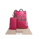 Gucci Hot Pink Leather Trademark Logo Large Backpack 516639