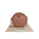 Gucci Webbing GG Mini Round Shoulder Bag Ophidia 550618