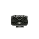 Chanel Lambskin Classic Single Flap Mini Bag Black 