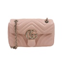 Gucci Mini Marmont Crossbody Chain Bag in Beige 837280
