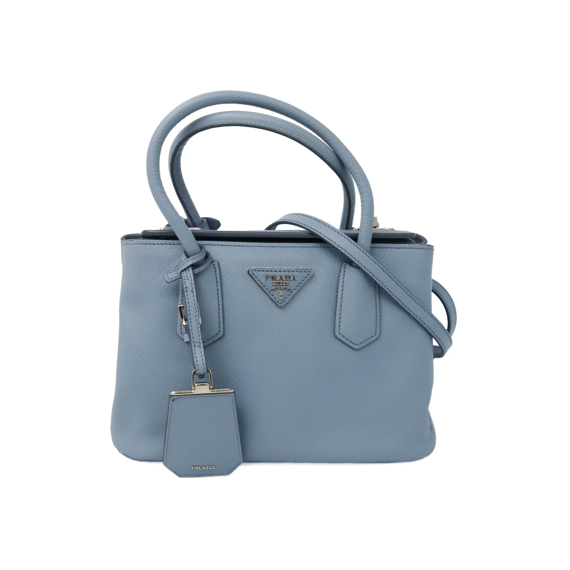 Prada Saffiano Cuir Tote Bag Baby Blue BN2884