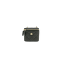 Chanel Small Vanity Case in Quilted Caviar in Black