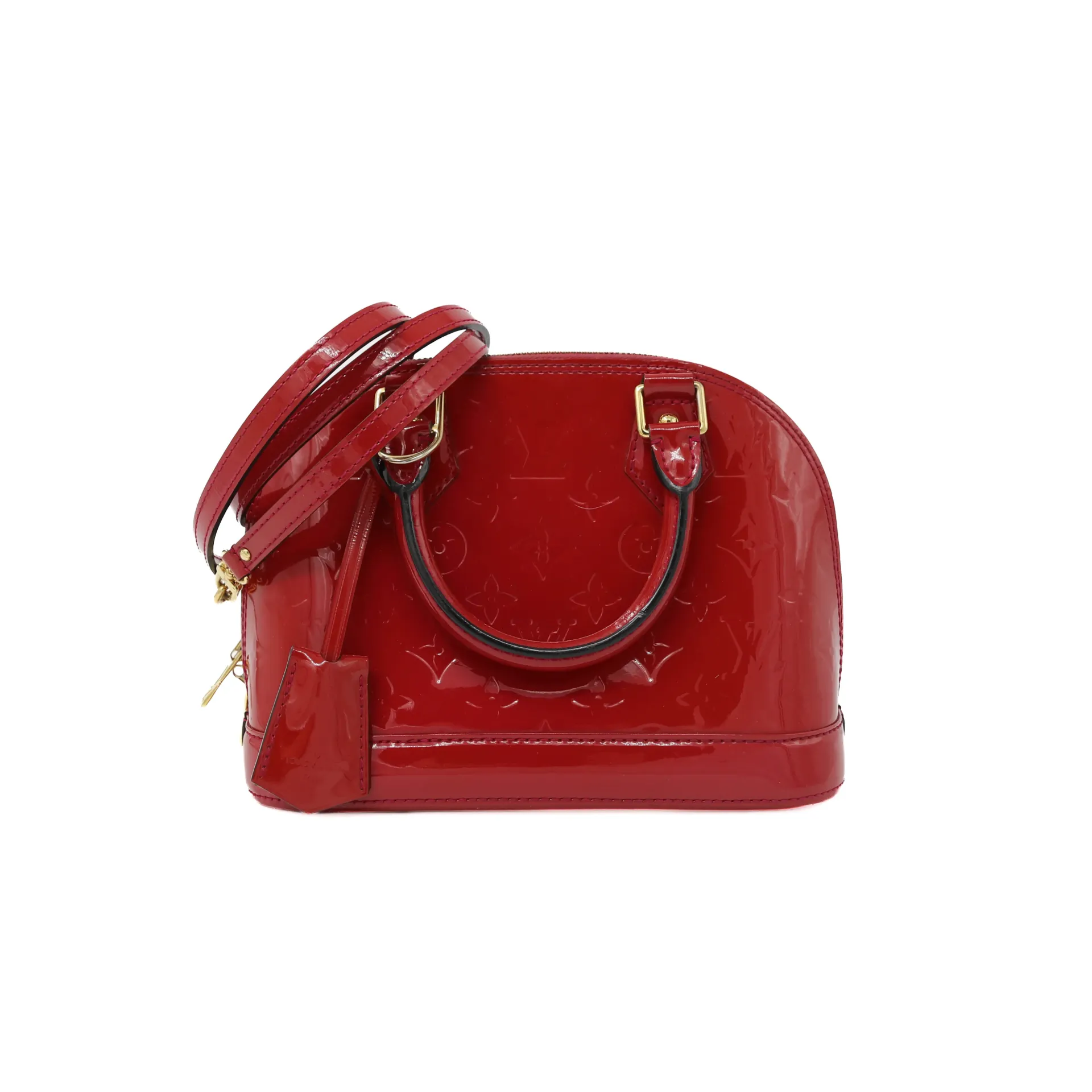 Louis Vuitton Vernis Alma BB Red