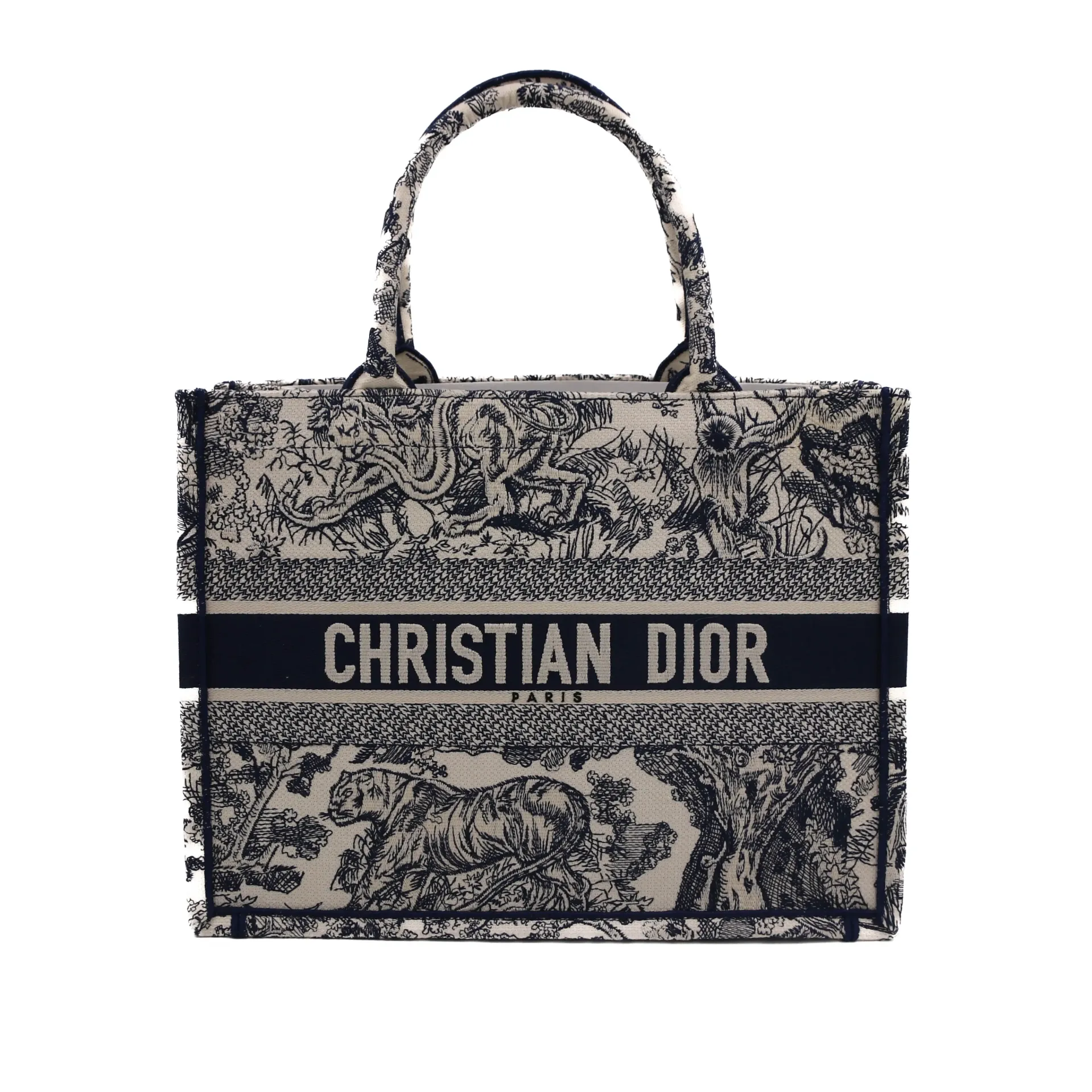 Christian Dior Medium Dioriviera Toile De Jouy Book Tote