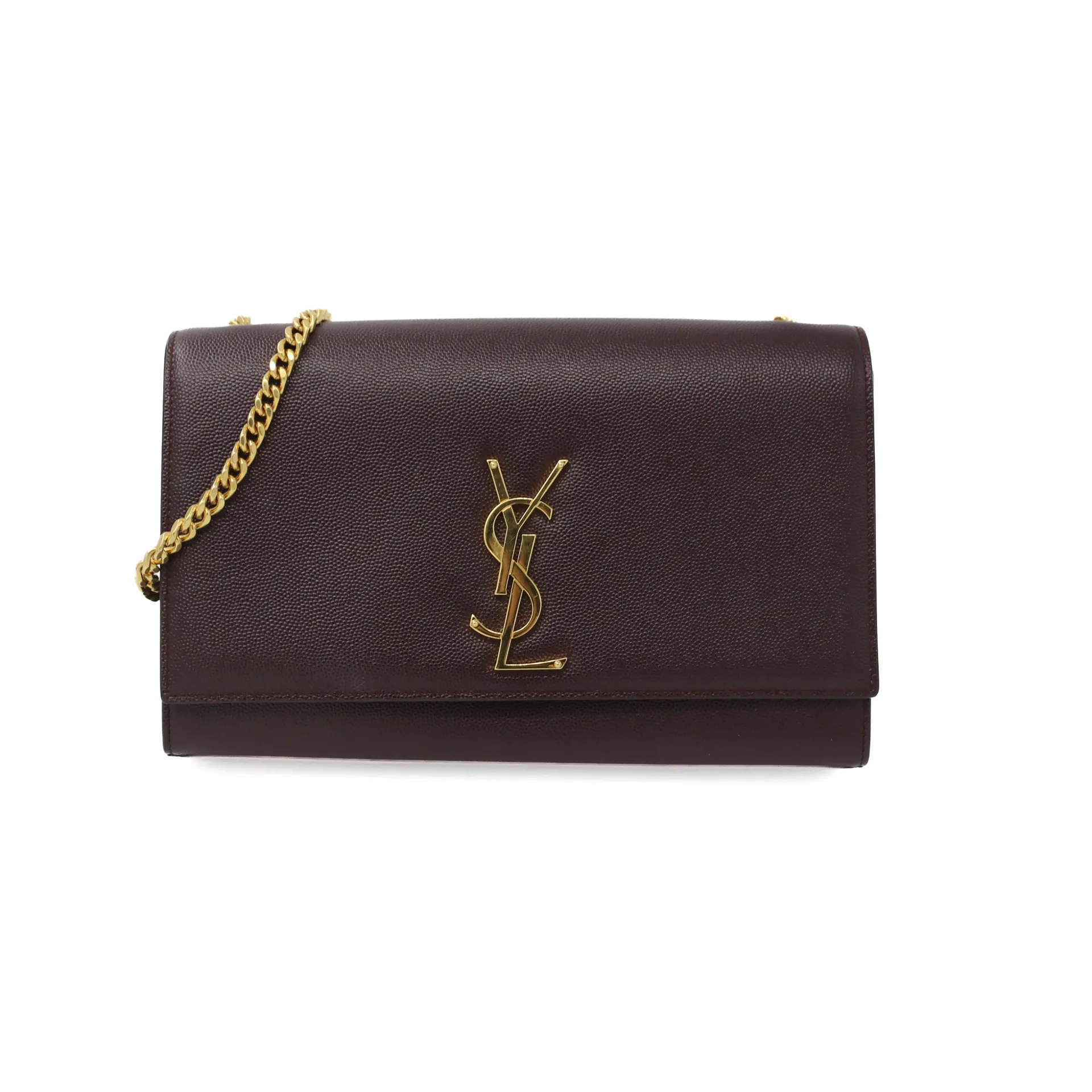 Yves Saint Laurent Kate Tassle Chain bag in Burgundy