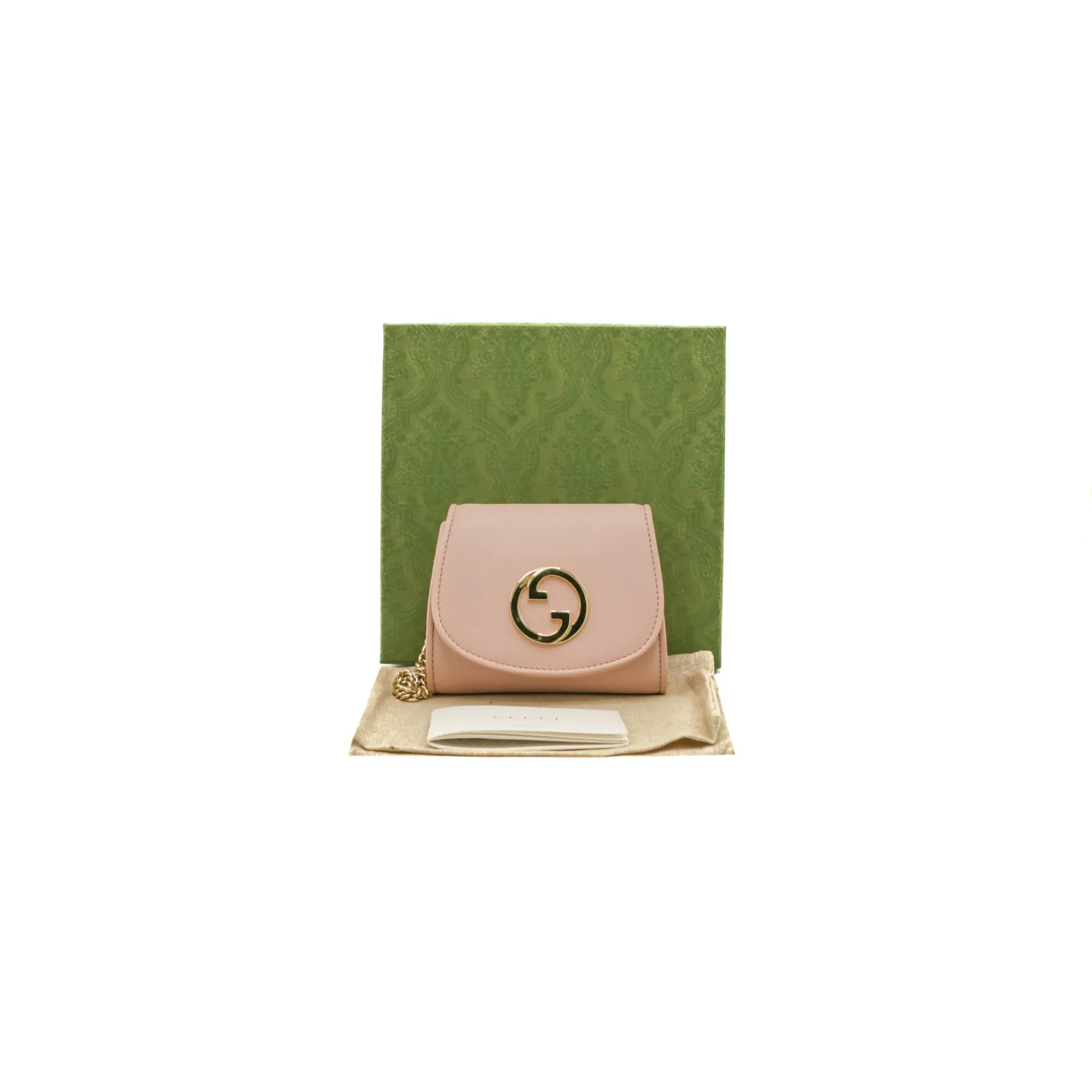Gucci Blondie medium chain wallet Powder Pink 725219
