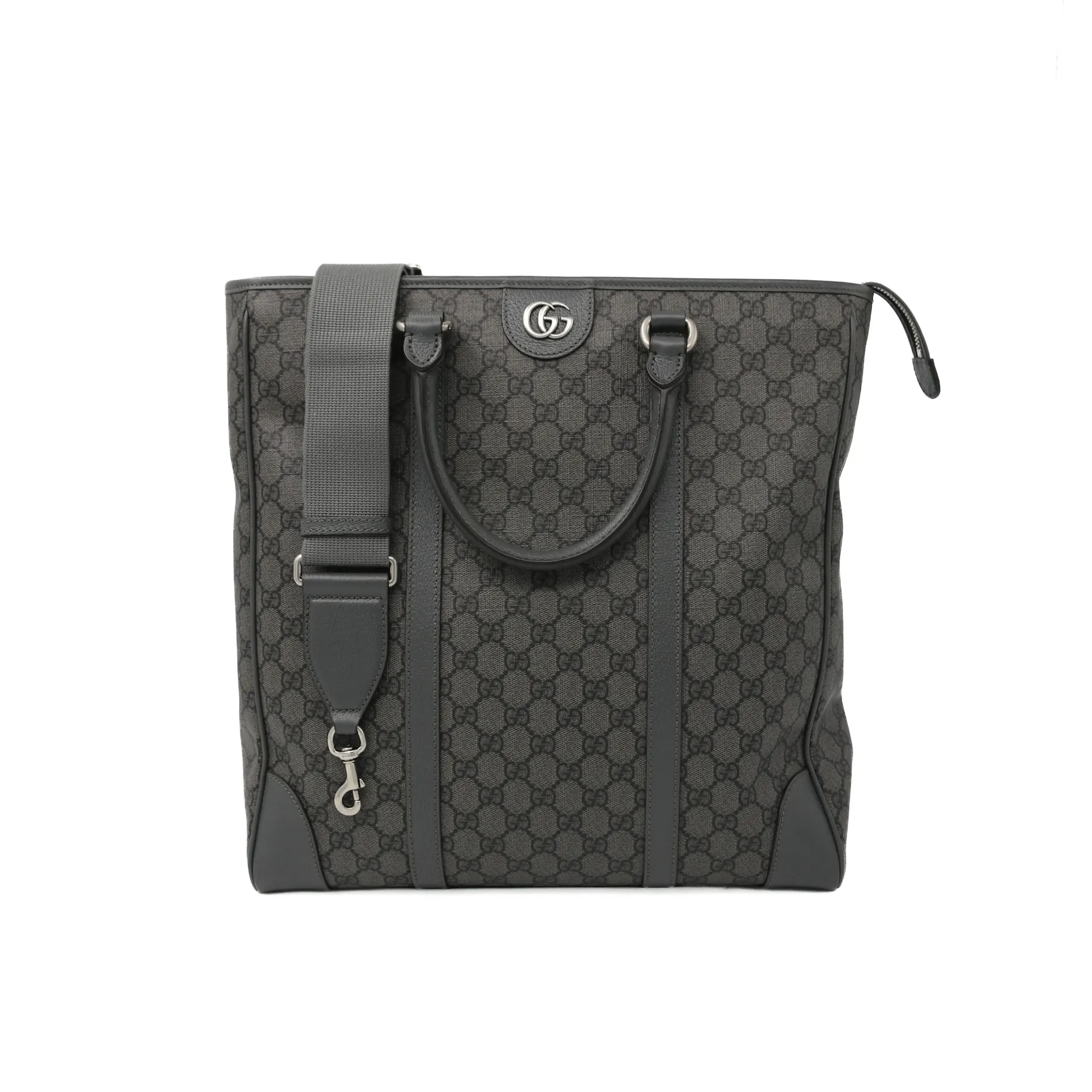 Gucci Grey GG Supreme Canvas Tote