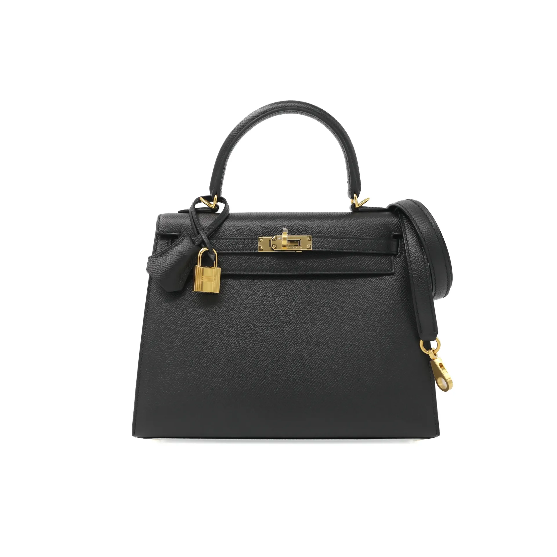 Hermes Kelly 25 Epsom Black Y 
