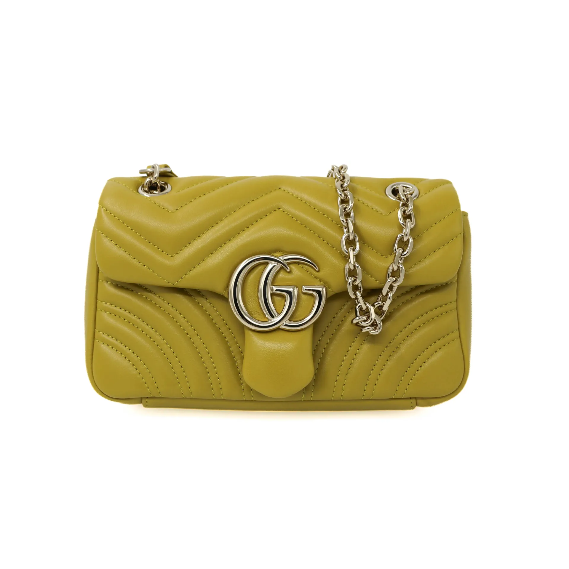 Gucci GG Marmont Small Shoulder Bag Mustard 337280
